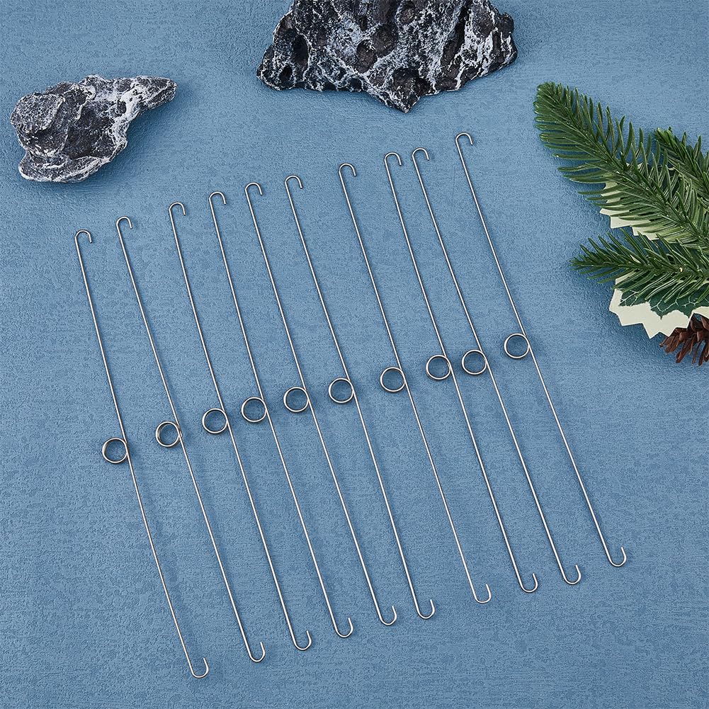 SUPERFINDINGS 20 Stück Torsionsfeder-Clips Für Einbauleuchten – 21 Cm Lang, Mit 2 Haken