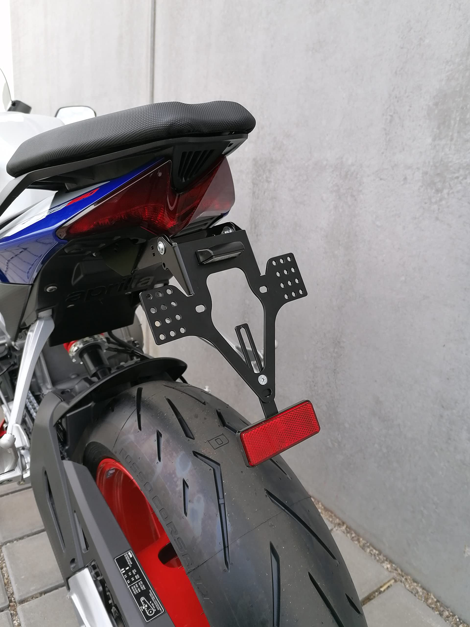 Kennzeichenhalter GroFaTec Evo Set für Aprilia RS 660 2021-2025 Kennzeichenträger Tuono rs660 Racer Twin Nummernschild kurzes Heck Heckumbau