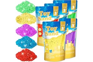 Value Pack 11lbs of 5 Colored Moldable Self-Sticking Sand
