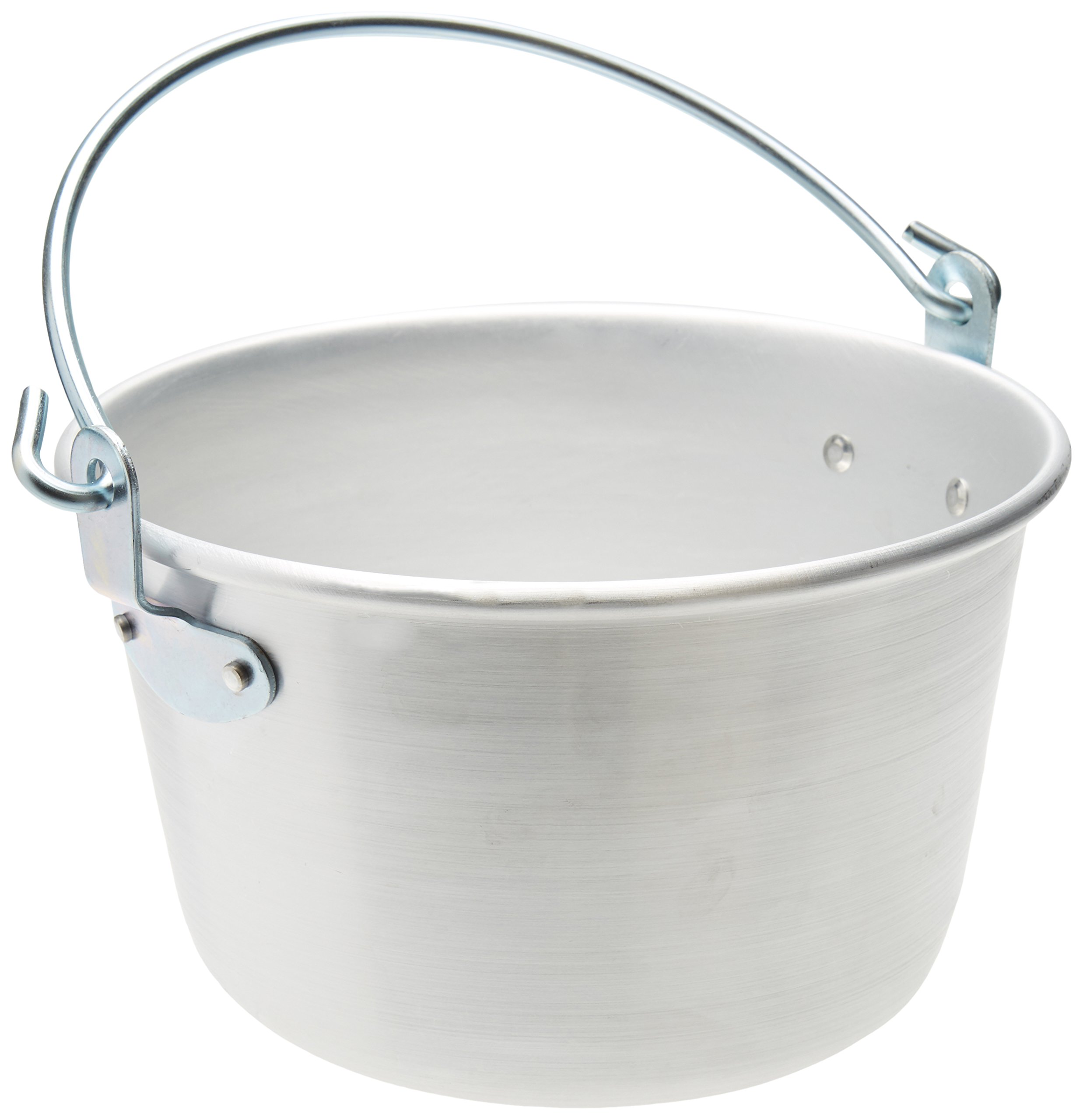 Pentole Agnelli Family Cooking Aluminium Polenta Pot With Bowed Handle And Rim, Diameter 28 Cm.