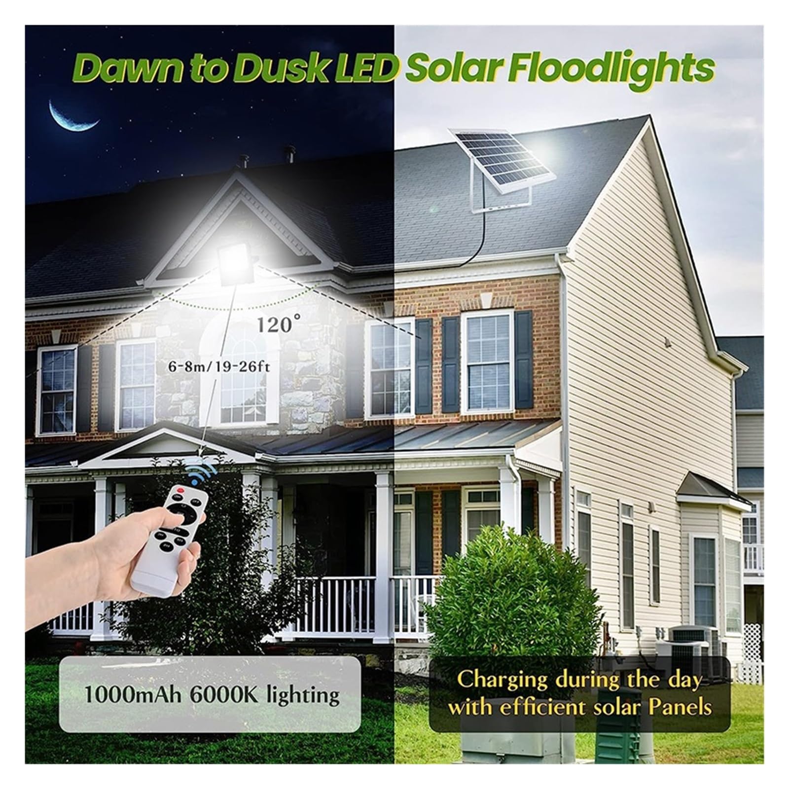 Lampa solarna zewnętrzna, 220 diody led na energię słoneczną ogrodowa lampa LED Refletor ogród budynek światło słoneczne wodoodporna lampa reflektor oświetlenie awaryjne kinkiet