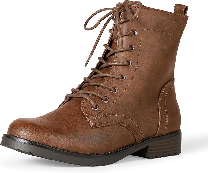 Amazon Essentials Women's Lace-Up Combat Boots