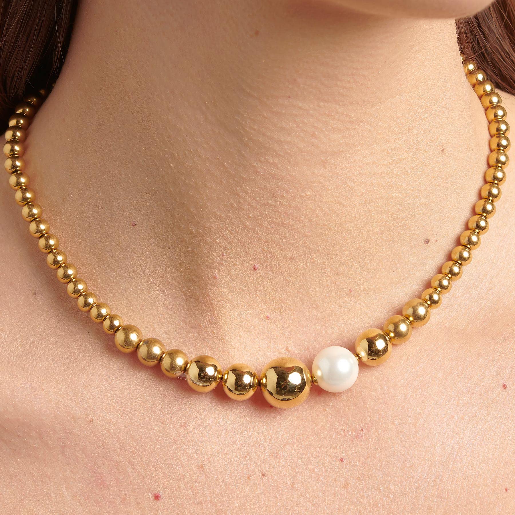 Brosway Collana Donna, Collana in Acciaio e Perle | Collezione Perfect - BPC02