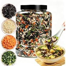 8.81oz Dried Miso Soup Mix, Japanese Instant Vegetable Mix Soup.