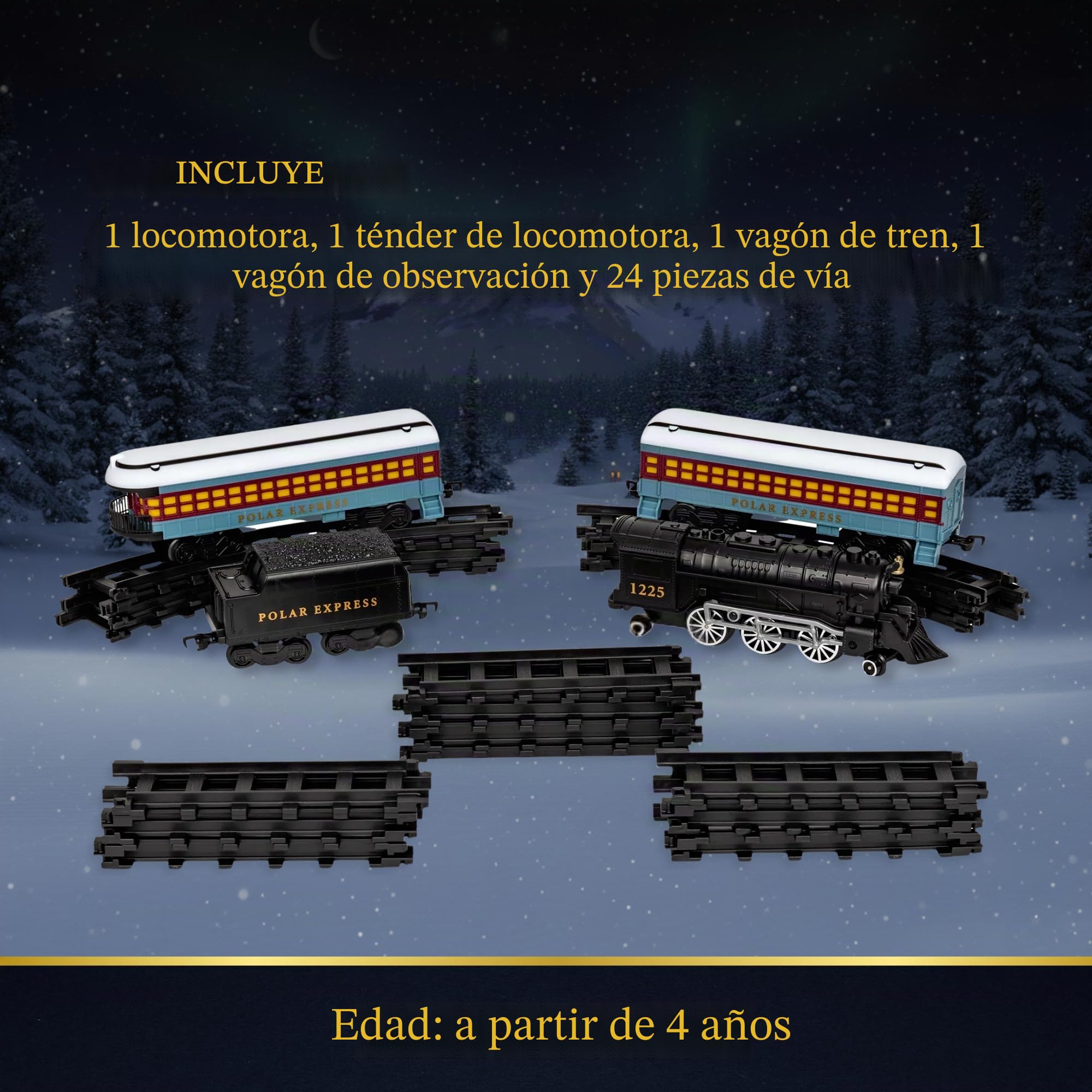 Lionel Polar Express 711925 - Mini Tren con Pilas, Multicolor