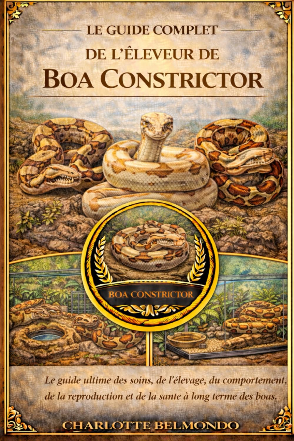 LE GUIDE COMPLET DE L'ÉLEVEUR DE BOA CONSTRICTOR: Le guide ultime des soins, de l'élevage, du comportement, de la reproduction et de la santé à long terme des boas.