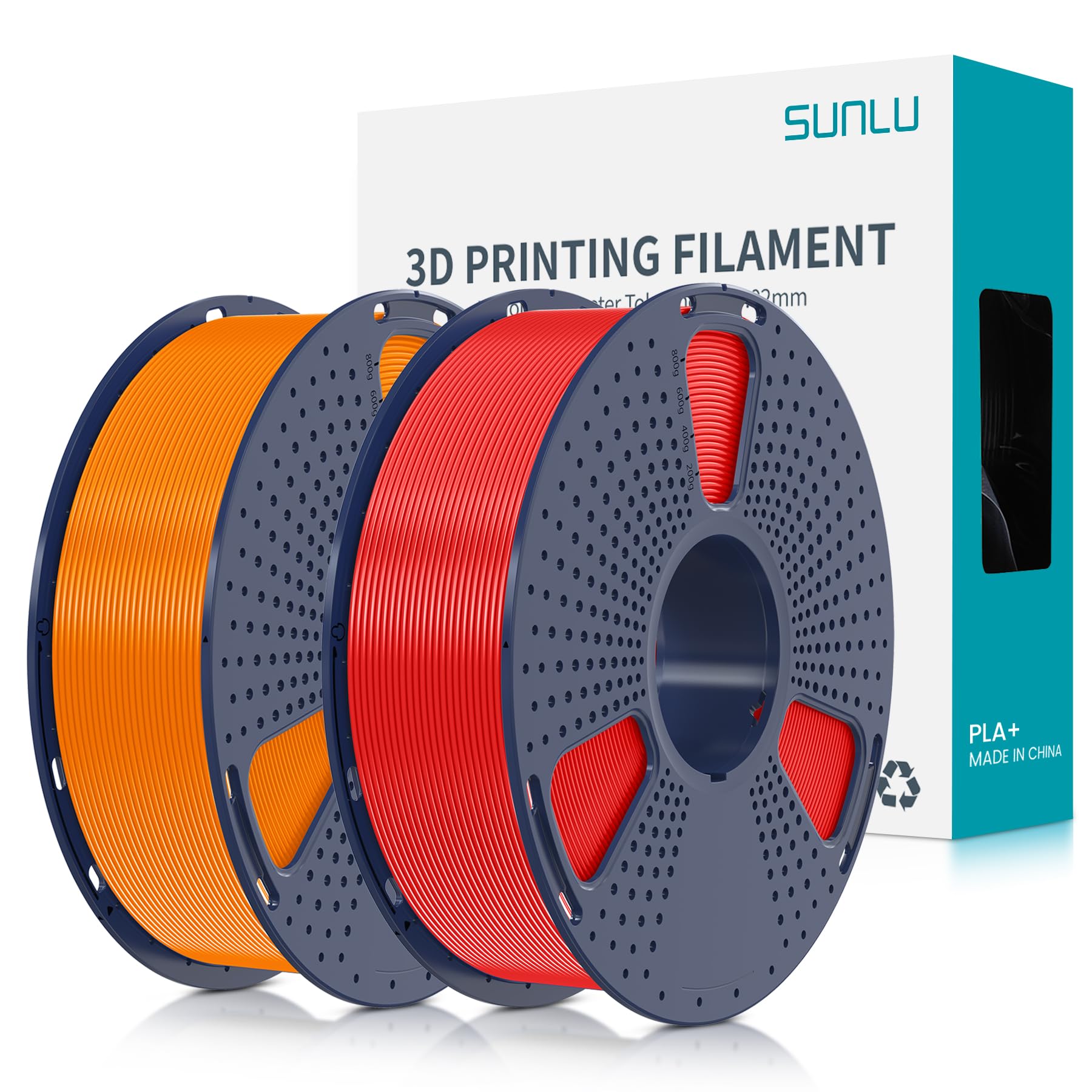 SUNLU Pack de 16 Colores Filamento PLA Plus, Filamento PLA+ Multicolor para Impresoras 3D 1.75mm, Embalado al Vacío Individualmente, 0.25kg/Bobina, Total 4kg, 16 Bobinas​ — view 36