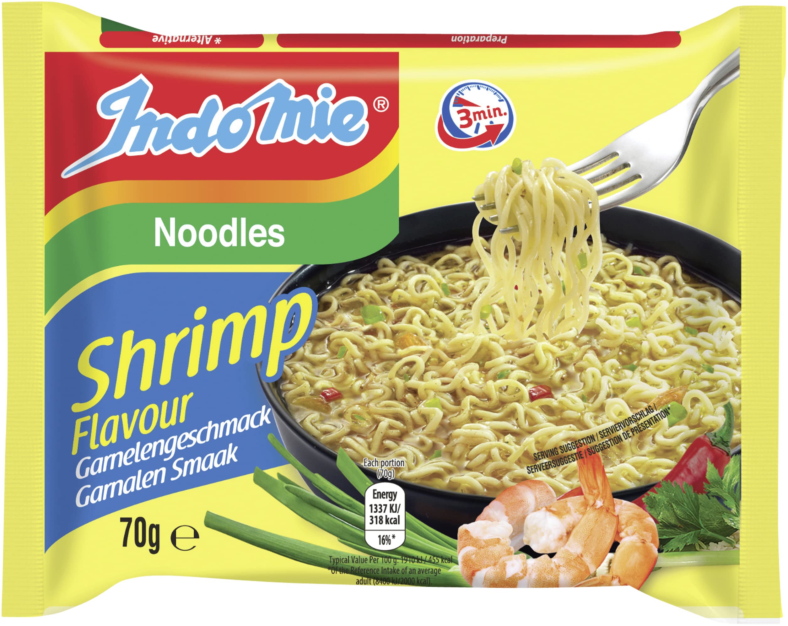Fideos instantáneos, gambas - 70 gr