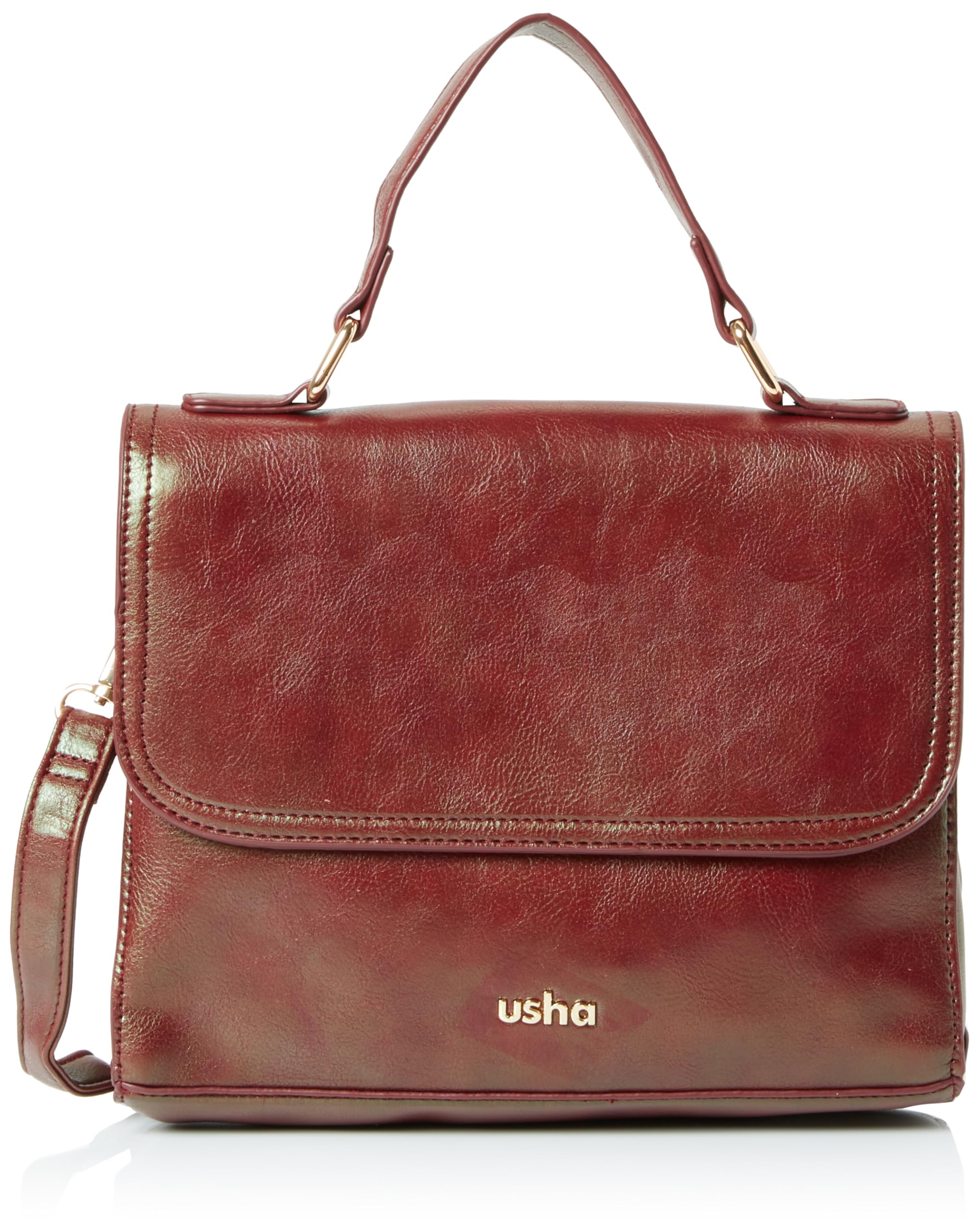 ALARY Women's Elegant Handbag Shopper, Cherry red, One Size