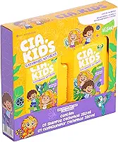Cia. da natureza, Kit Infantil, Shampoo e Condicionador, Para cabelos Lisos e Cacheados, Cachinhos Naturais, Vegano, 2 X 250ml
