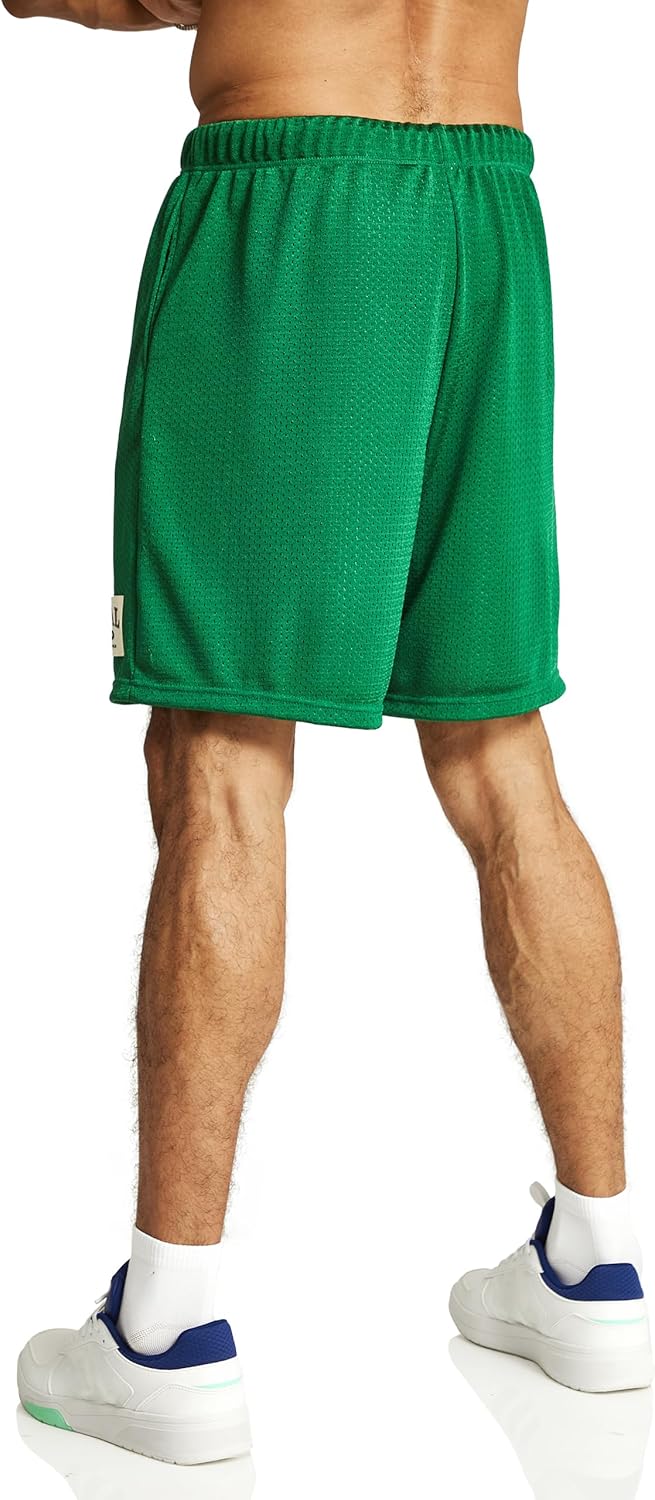 Ouber Men's Mesh Gym Shorts with Pockets Dry Fit Performance for Workouts Basketball Shorts - Image 4