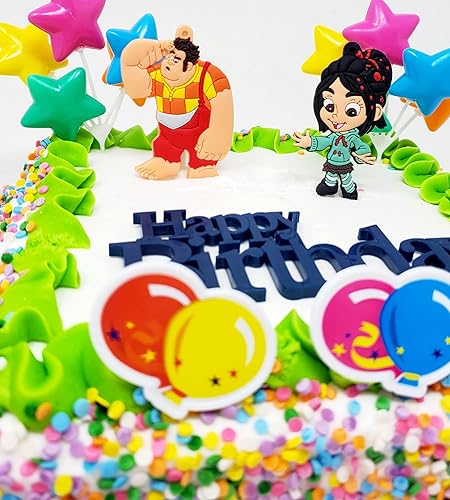 Miniatura 3 de Wreck It Ralph - Juego de decoración para tartas con Vanellope y Ralph (diseño único)