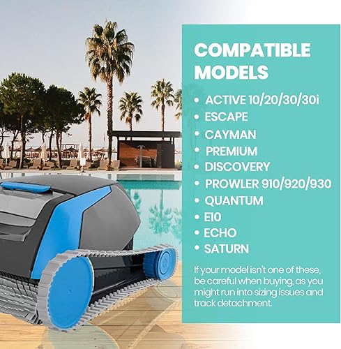 Miniatura 3 de Paquete de 2 pistas grises de repuesto para limpiadores robóticos Maytronics Dolphin con número de pieza 9983152-R2 Dolphin Parts