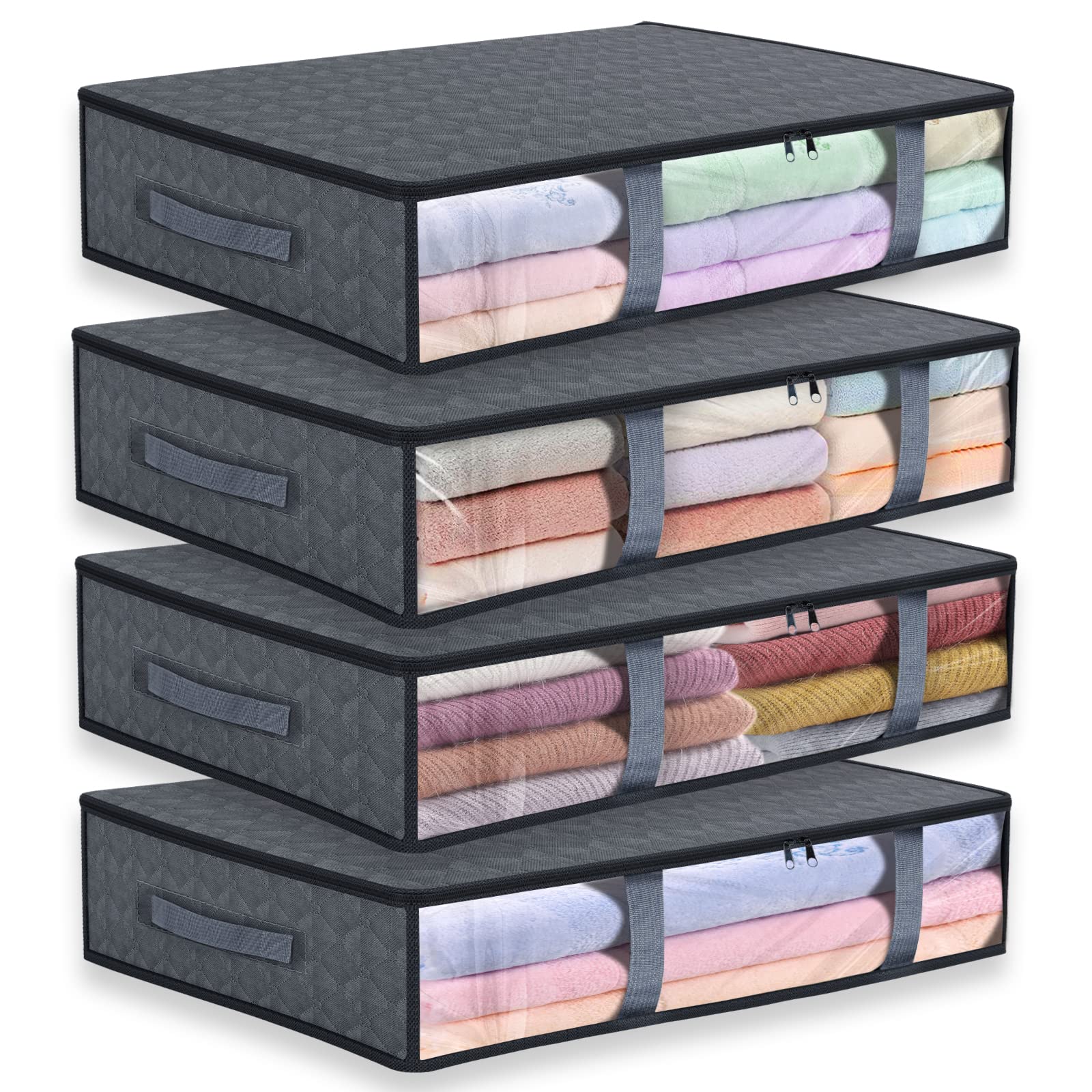 Uidducpu Clothes Storage Bags Under Bed Storage Containers,Foldable