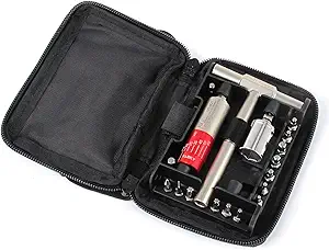 FIX IT STICKS Tightening +/- 10% Accurate 15-65 inch-lbs All-In-One Torque Driver Tool Kit w/ T-Way Wrench Bits Socket Adapters