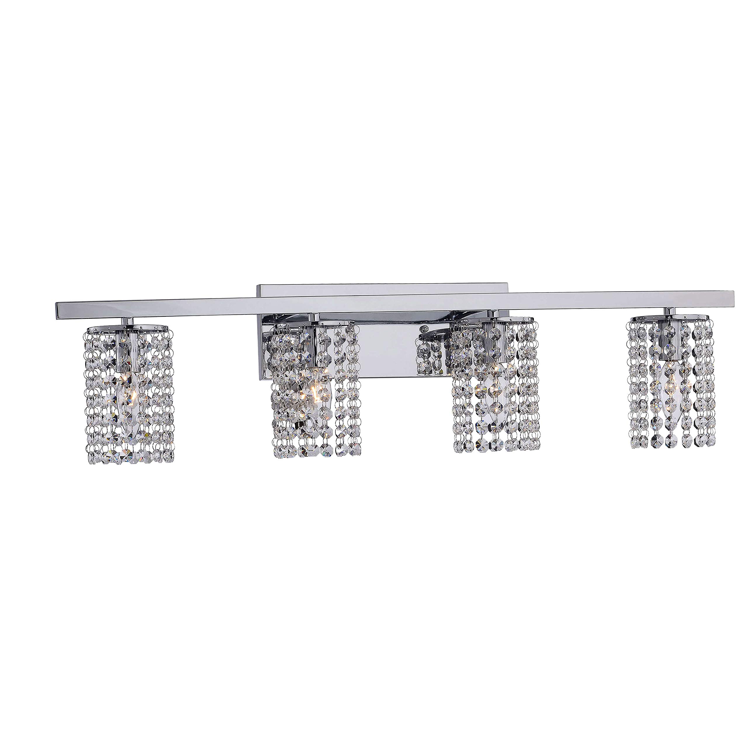 Jojospring Otis Designs Round Shade Chrome and Crystal Wall Sconce
