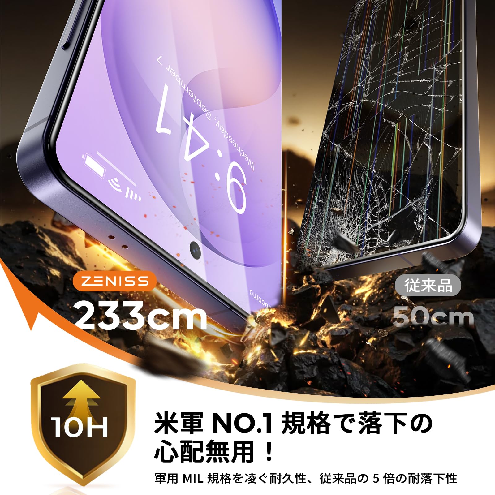 Amazon | Galaxy S26 ガラスフィルム 用【米軍No.1規格航空材料&独創的