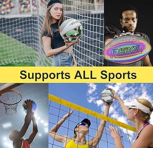 Miniatura 9 de REBOILPHASE Reboil Premium Grip Basketball Size 3 Toddlers Size 4 Kids Size 5 Youth Size 6 WNBA Size 7 Adult  Pro Indoor  Outdoor Size 22255275285295