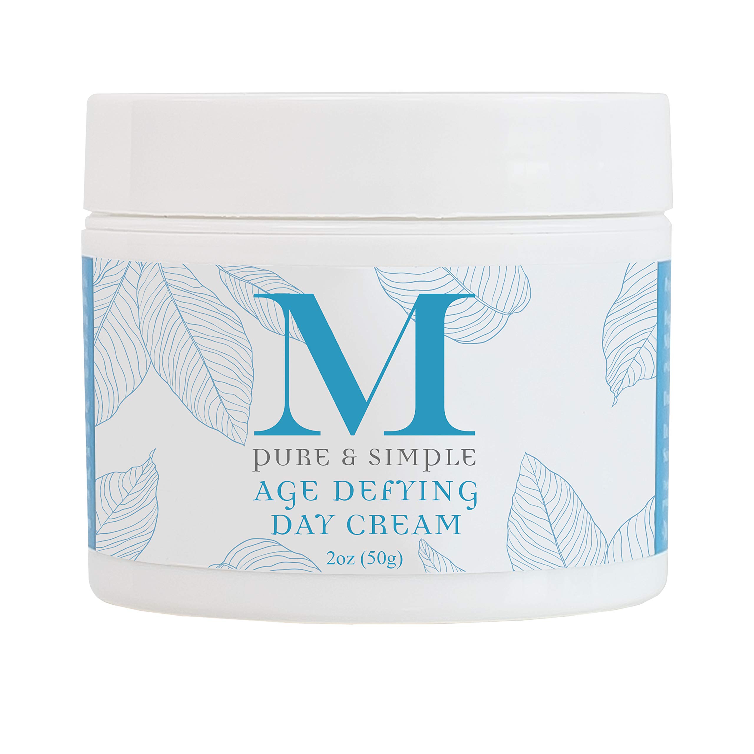 Martine: Pure & Simple Anti-Aging Wrinkle Cream For Day Use Under Makeup, Made With Double Helix Water And Botanical Ingredients Such As Organic Coconut Oil And Organic Sunflower Oil (2 oz, 50g)