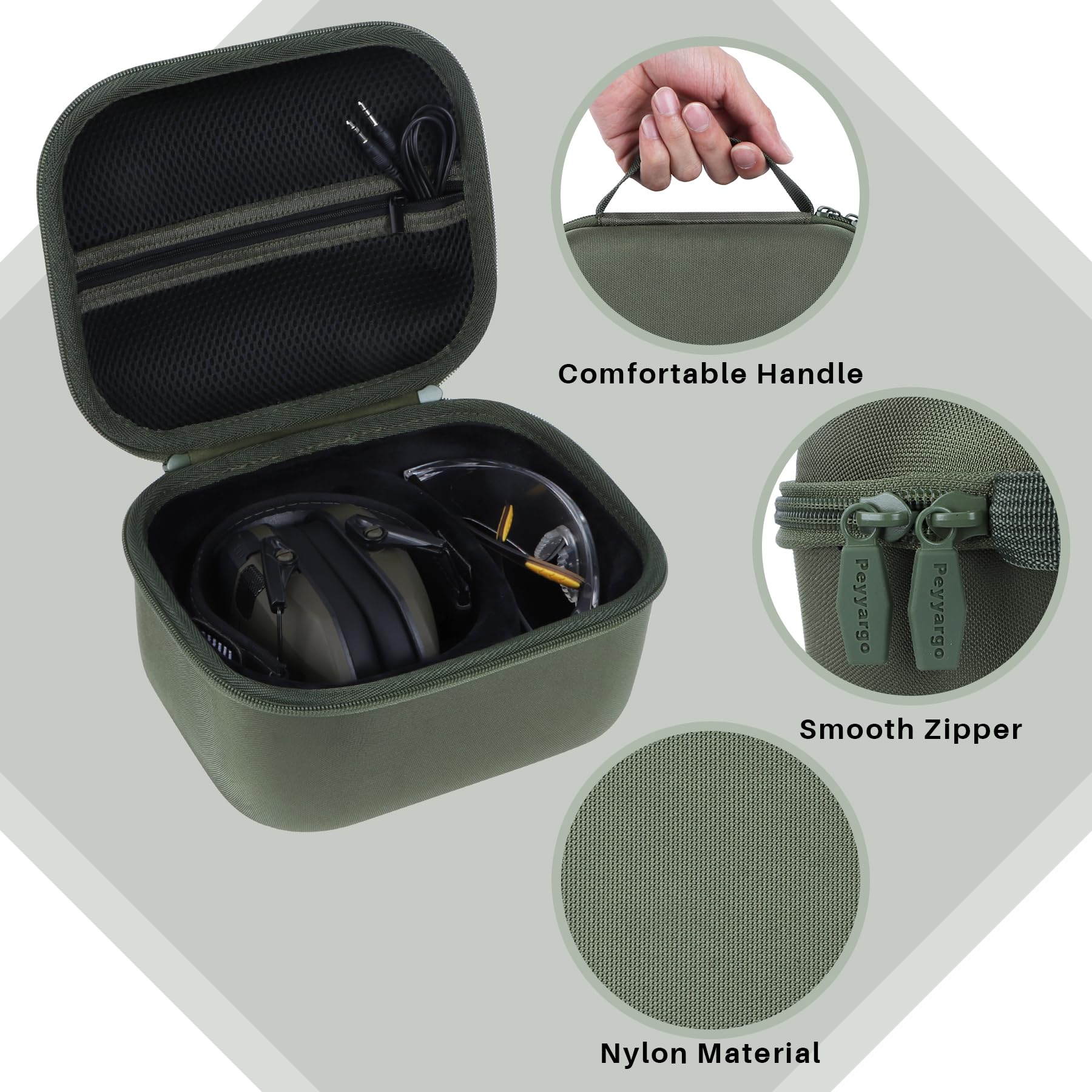 Duro Custodia Protettiva Compatibile con Walker's Paraorecchie elettroniche Razor Slim