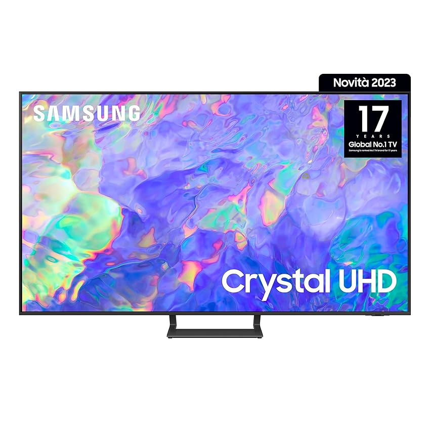 Immagine del prodotto Samsung TV UE75CU8570UXZT Crystal UHD 4K, Smart TV 75'' Dynamic Crystal color, HDR, OTS Lite, AirSlim Design, Integrato con Bixby e Alexa compatibile con Google Assistant, Titan Gray 2023