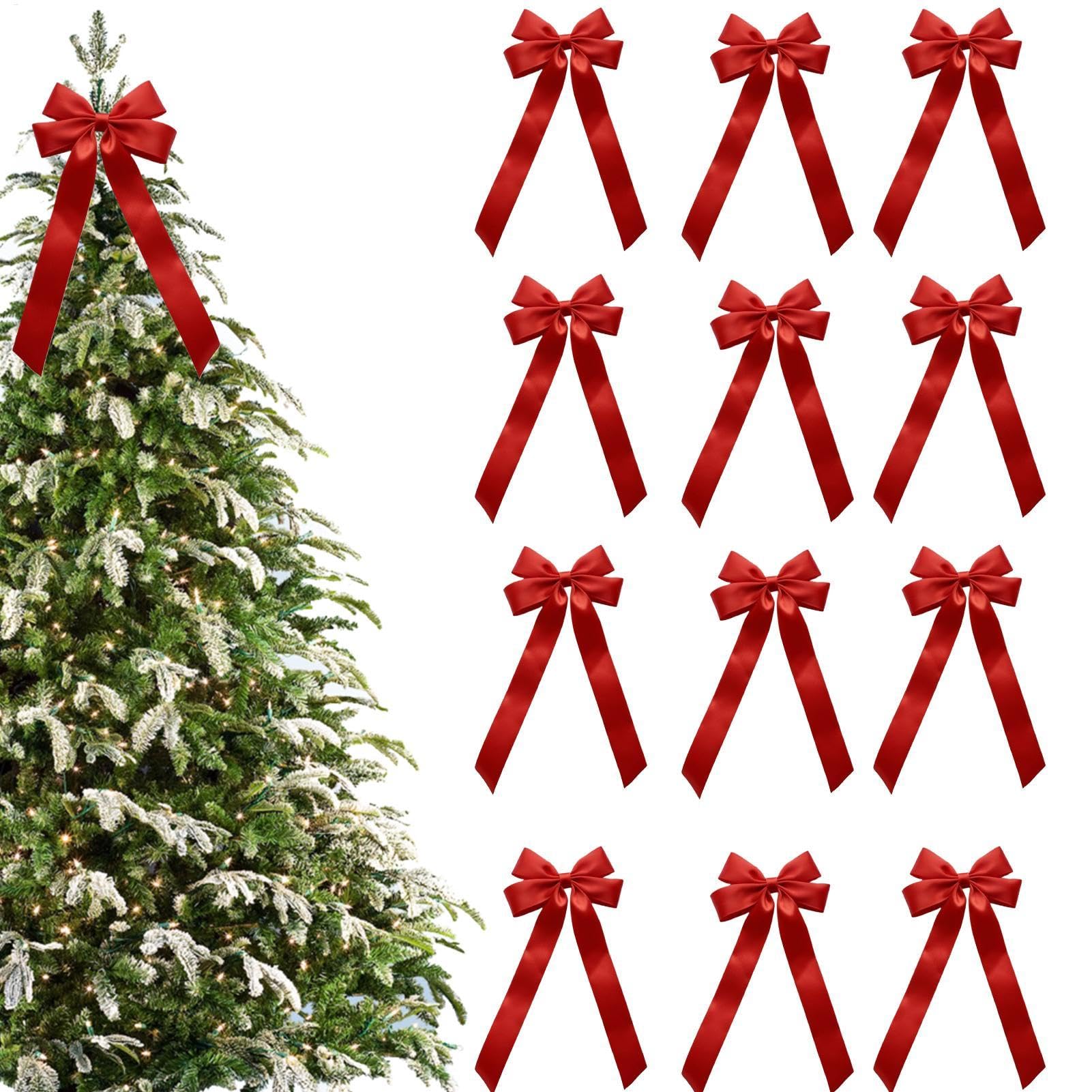 Lazos de Navidad para adornar el árbol familiar y guirnaldas exteriores
