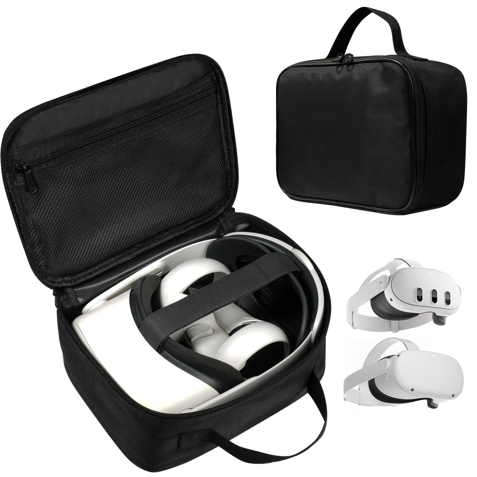 GAGITERVR Carrying Case for DJI Goggles N3/3/2 & Oculus/Meta Quest 3/Quest 3S/Quest 2 and Accessories Official Original and Elite Strap Accessories, Portable Case for Travel and Home Storage