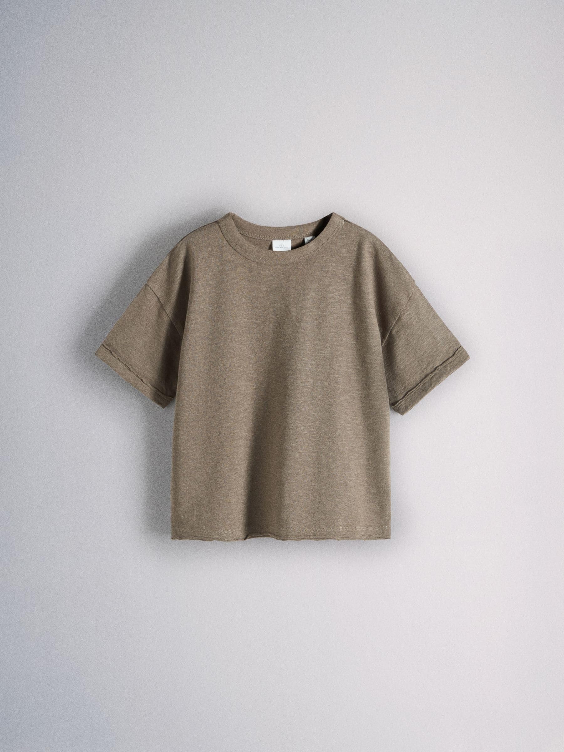 THE SET Jungen Oversized Fit T-Shirt aus Slub-Baumwolle, 5er-Pack
