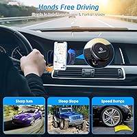 Vista 9 de WixGear Magnetic Car Mount [2-Pack] - Universal Stick-On Dashboard Magnetic Phone Holder for Car, Strong Magnet Mount for Cell Phones & Mini Tablets