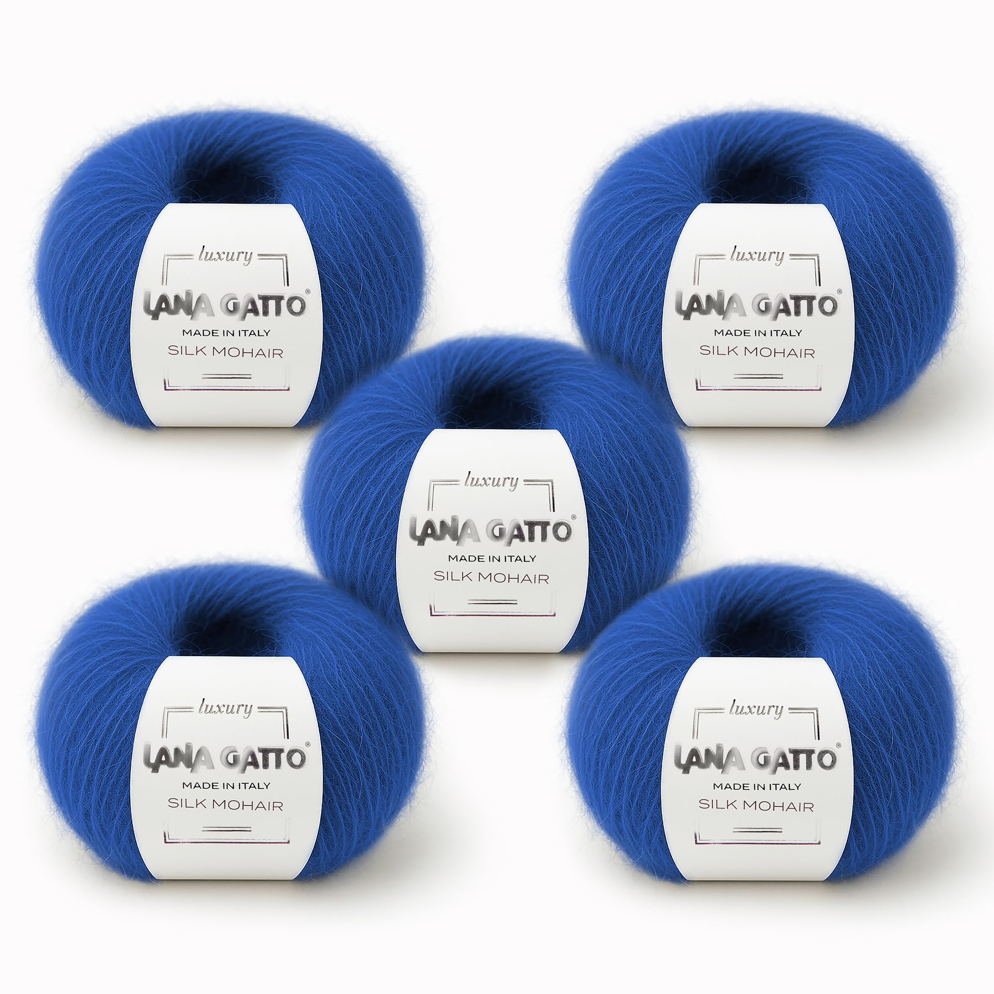 Fils à tricoter Silk Mohair pour créer vos pulls doudous et écharpes douces en bleu