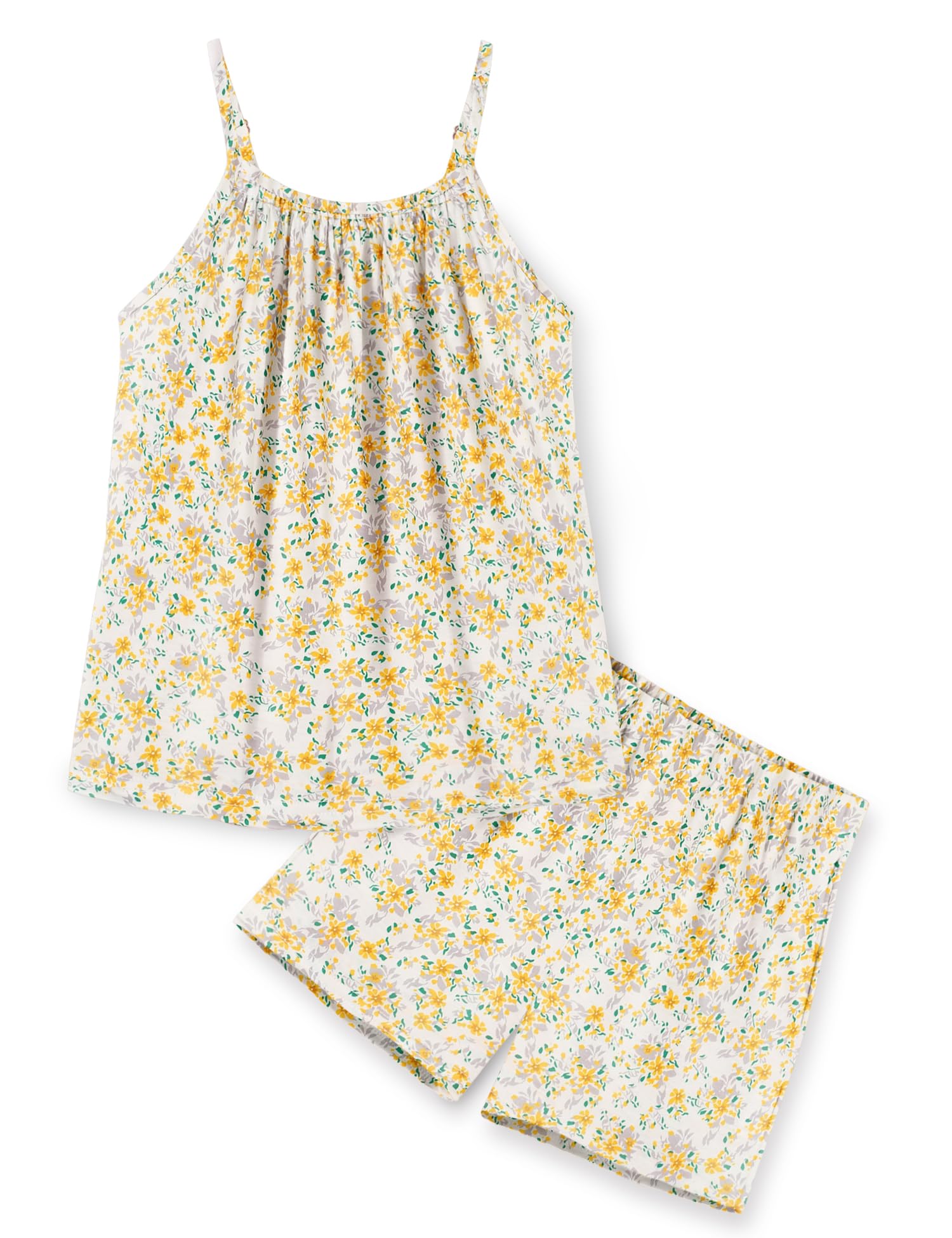 Arshiner Toddler Kids Summer Clothes 2 Piece Tank Top and Shorts Set | Girl Summer Clothes 2 Piece Loose Spaghetti Strap Tank Top and Short Set Kids Clothing Sets with Pockets