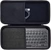 Aenllosi Hard Carrying Case Compatible with Logitech MX Keys Mini Advanced Wireless Illuminated Keyboard Black
