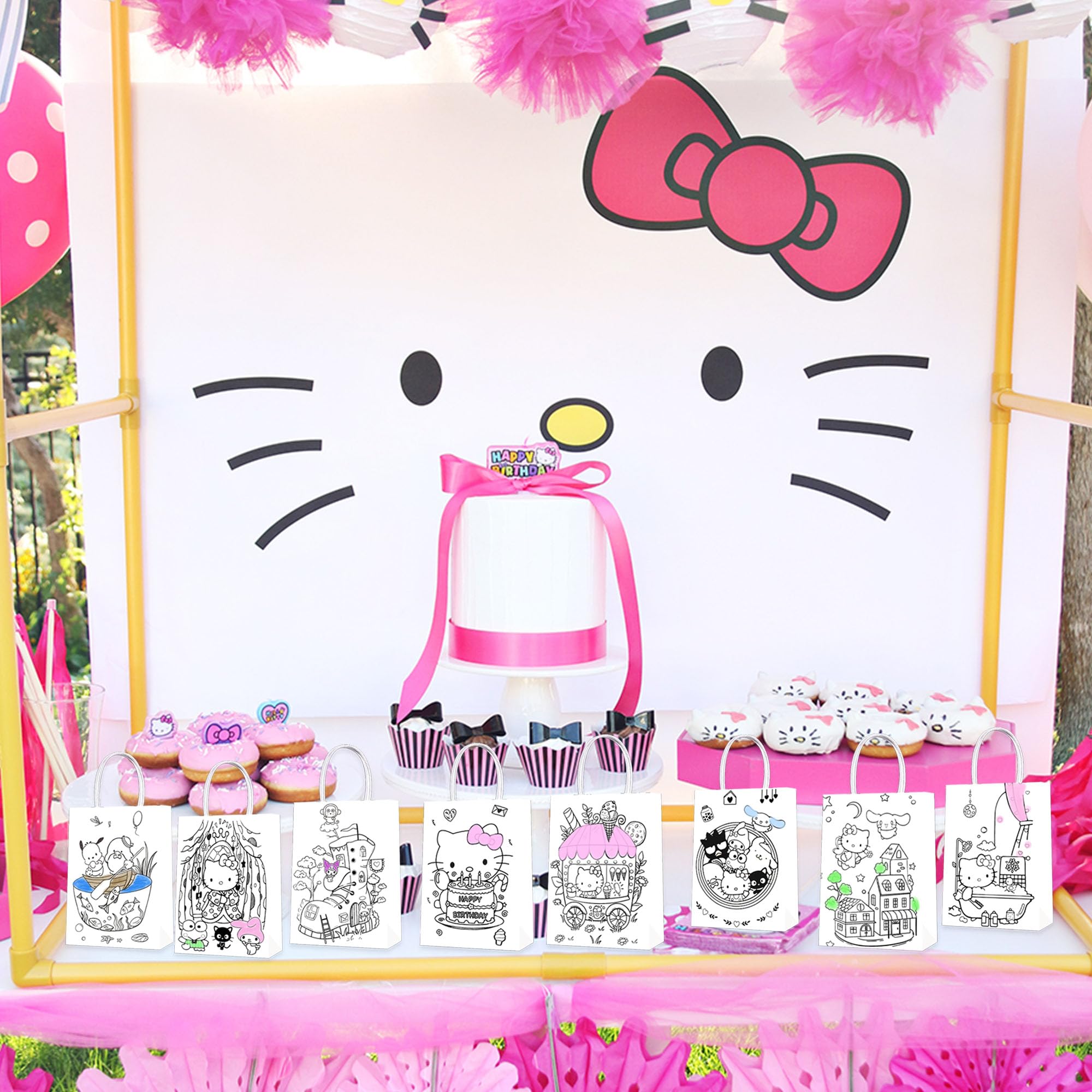 Décorations D'Anniversaire Colorées Hello Kitty, 18 Pcs Ballons En Aluminium Et Mulsion Pour F Te Inclut 2 Styles De Chat Décorations D'Anniversaire Colorées Hello Kitty, 18 Pcs Ballons En Aluminium Et Mulsion Pour F Te Inclut 2 Styles De Chat