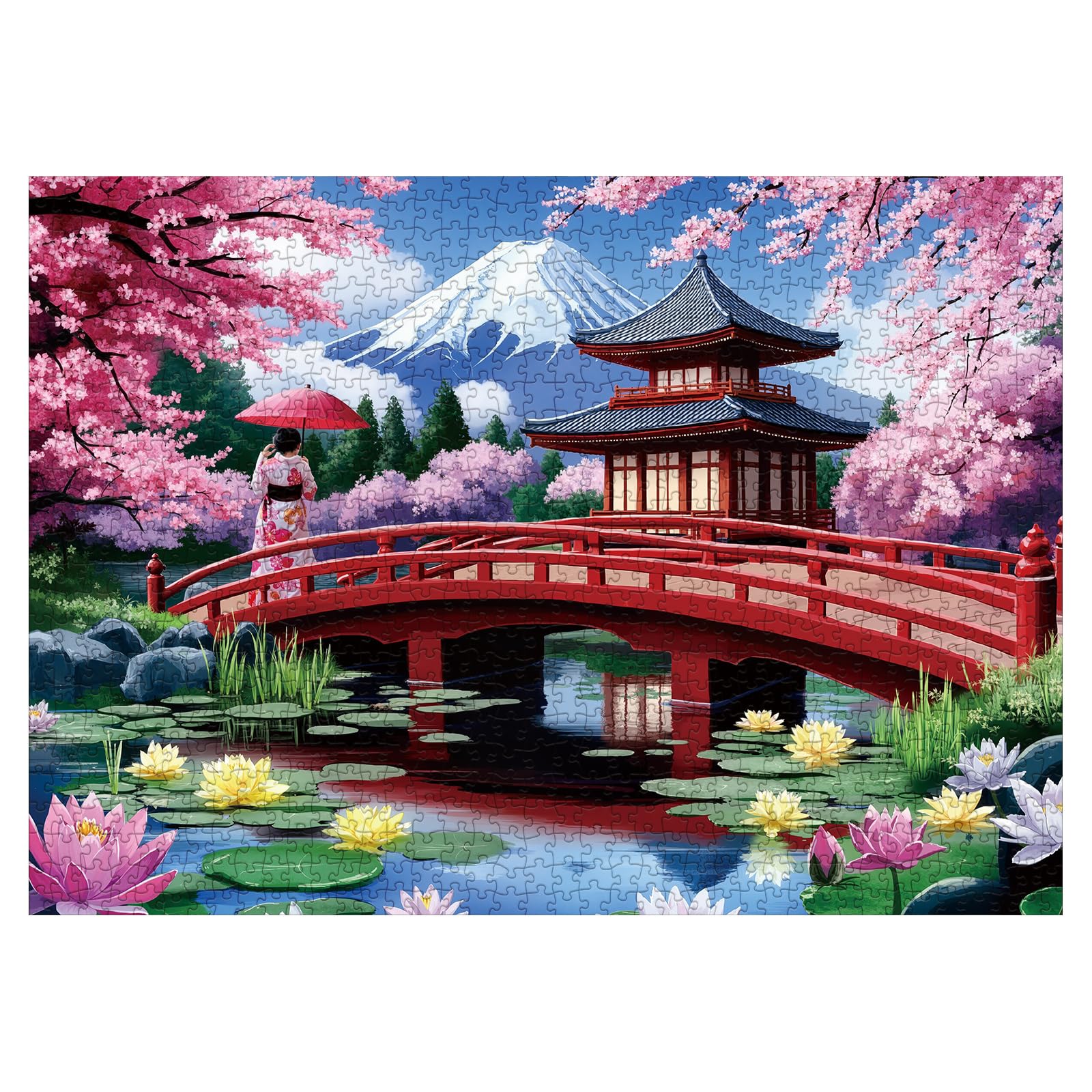 Amazon.com: Japan Garden Landscape Puzzle for Adults 1000 Pieces