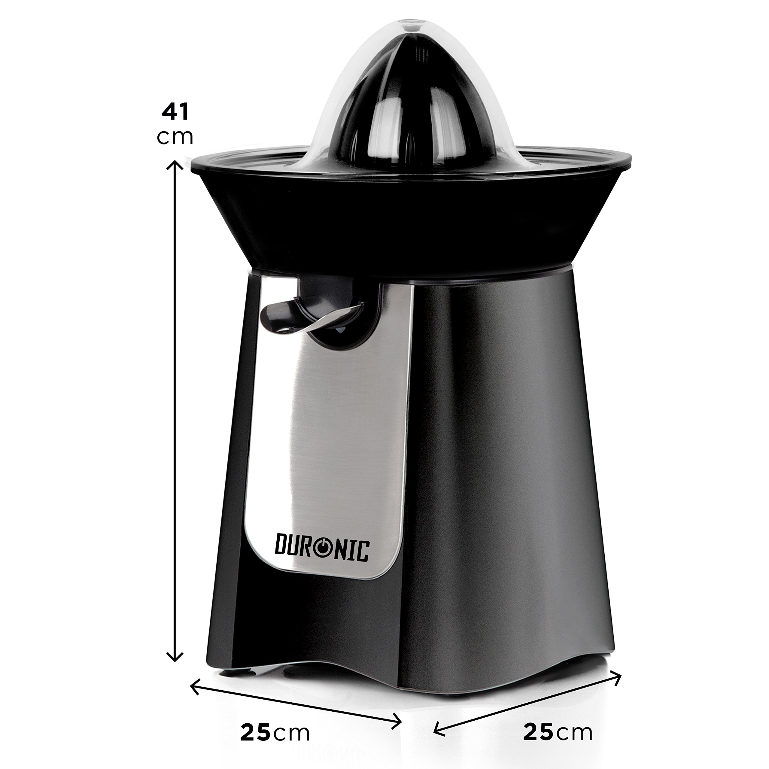 Buy Duronic Electric Citrus Juicer JE6BK Fruit Juice Press Extractor 100W Motor Black and