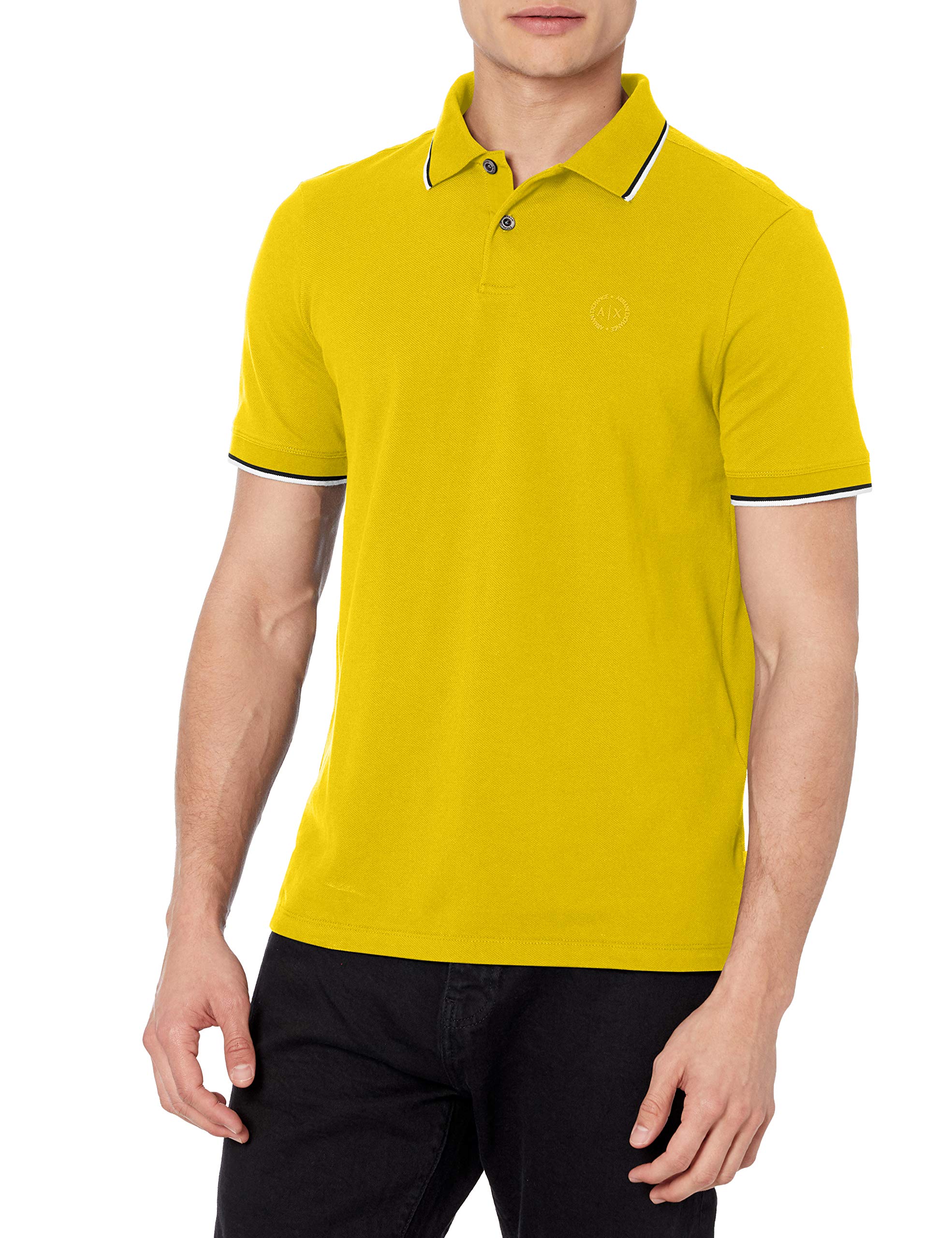 A|X Armani Exchange Polo de piqué de manga corta para hombre