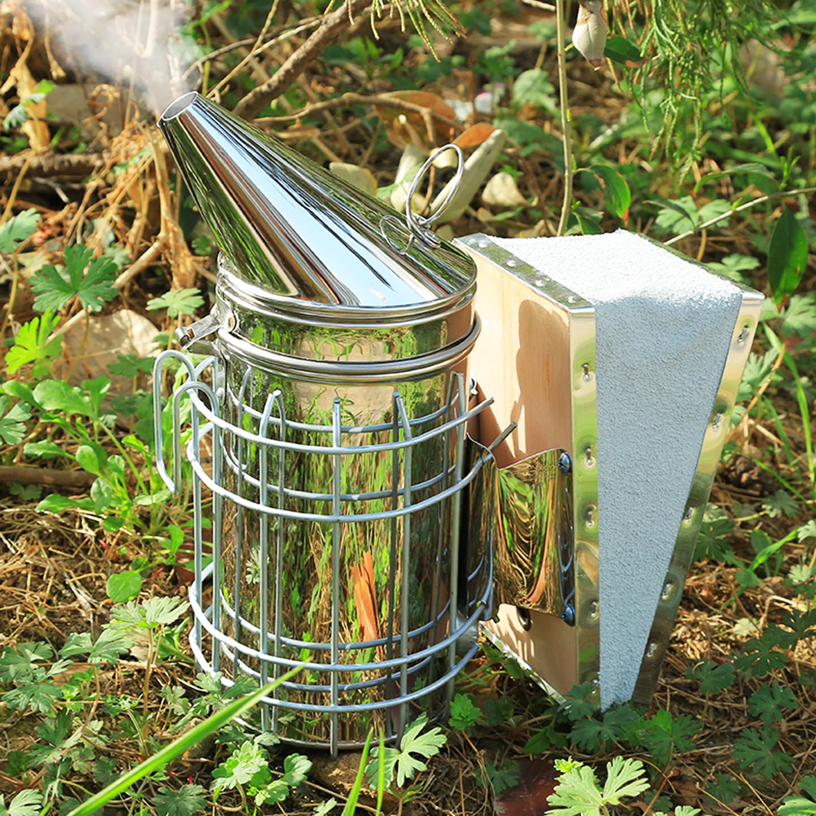 ZffXH Kit De Outils Pour D'apiculture,Brosse À Ruche,Fumeur D'abeilles,Fournitures Apicoles,brosse Pour Apiculture,Chapeau Apiculteur