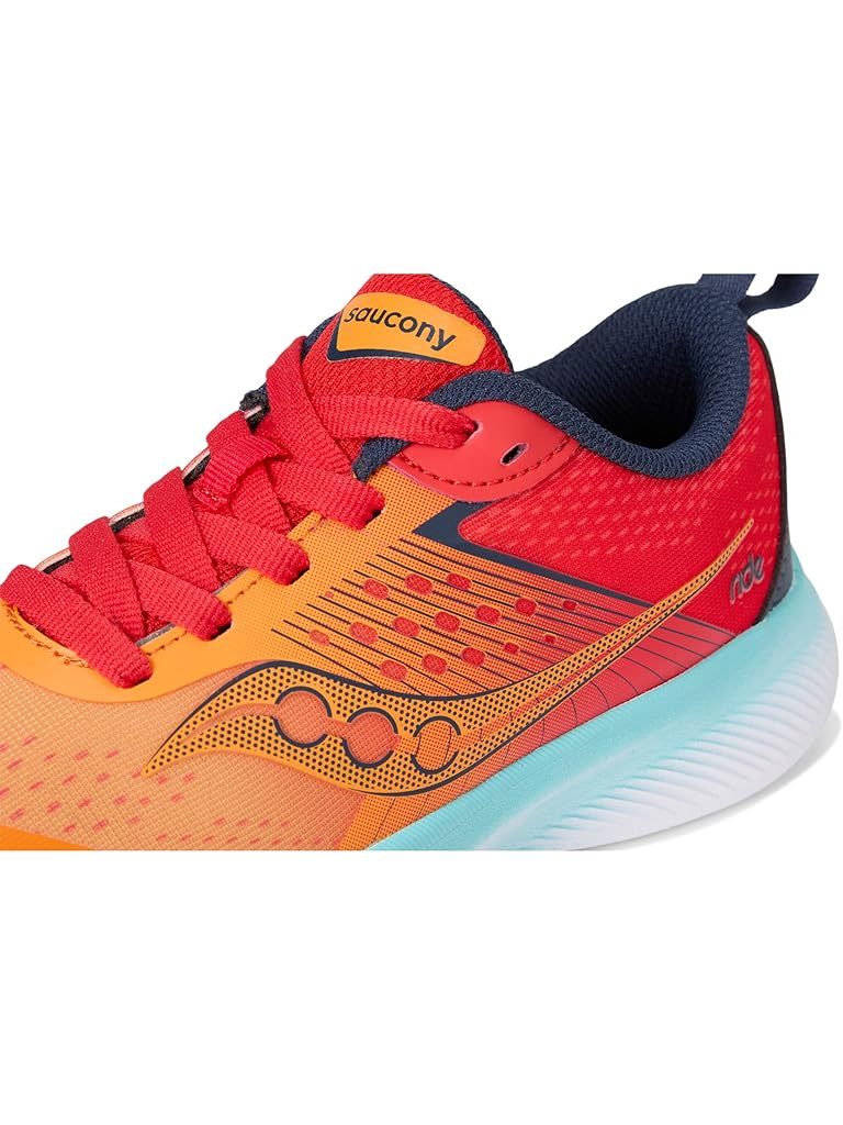 Orange Saucony Ride KDZ (Little Kid/Big Kid)