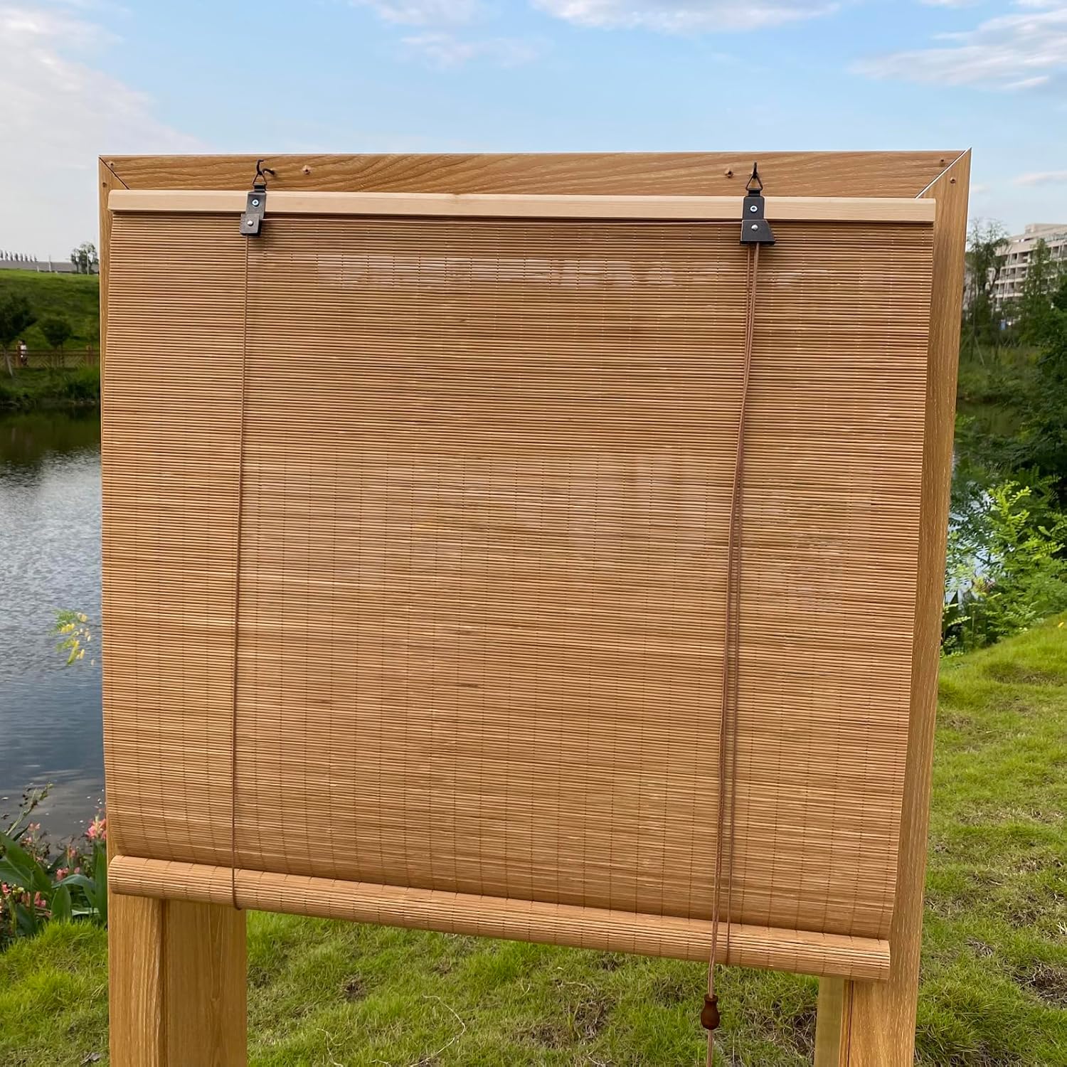 Bamboo Blinds, Bamboo Roll Up Shades for Windows, Light