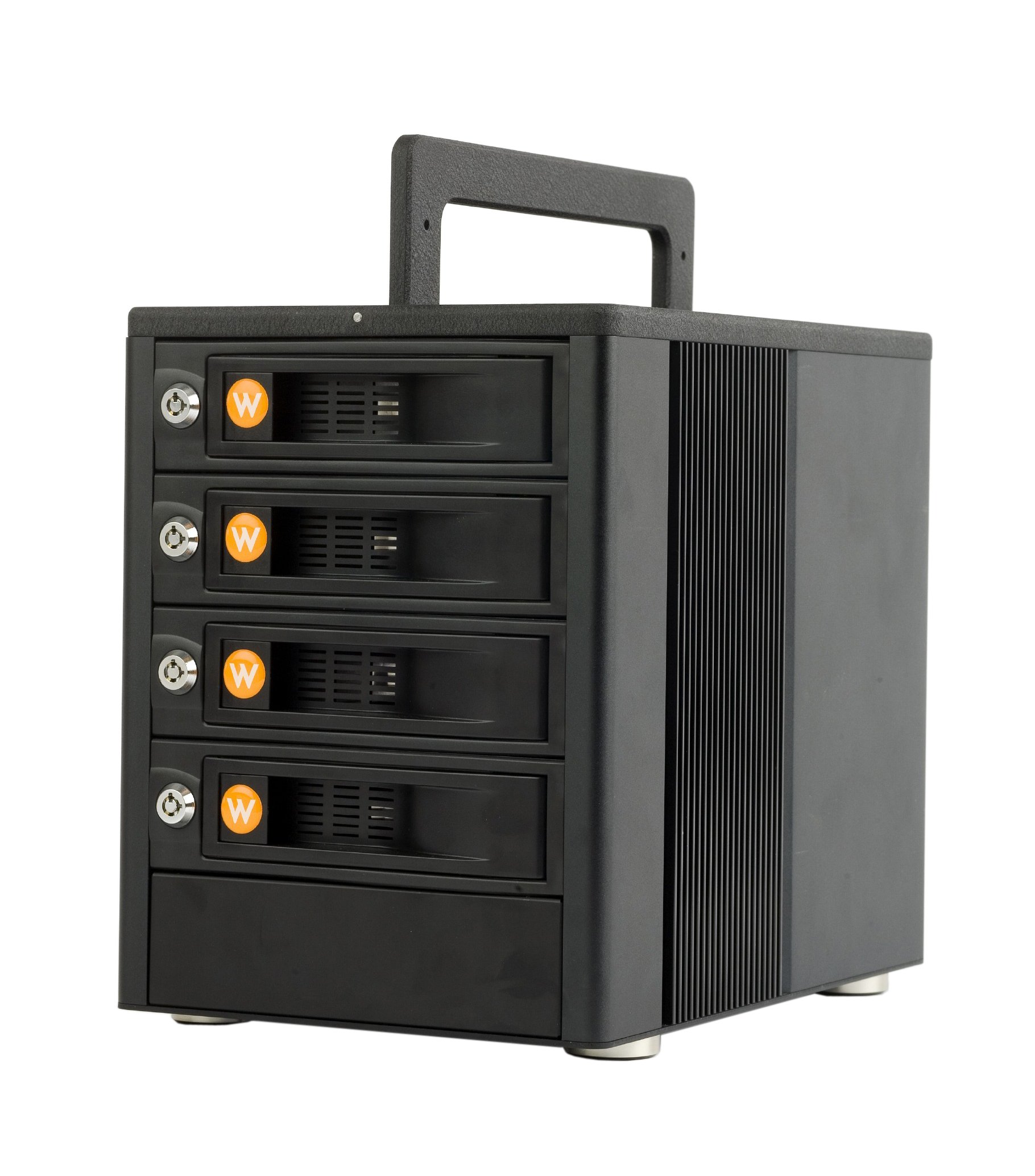 CRU DataPort WiebeTech RTX400H-QJ All Metal 4-Bay JBOD Drive Enclosure with UK Power Plug
