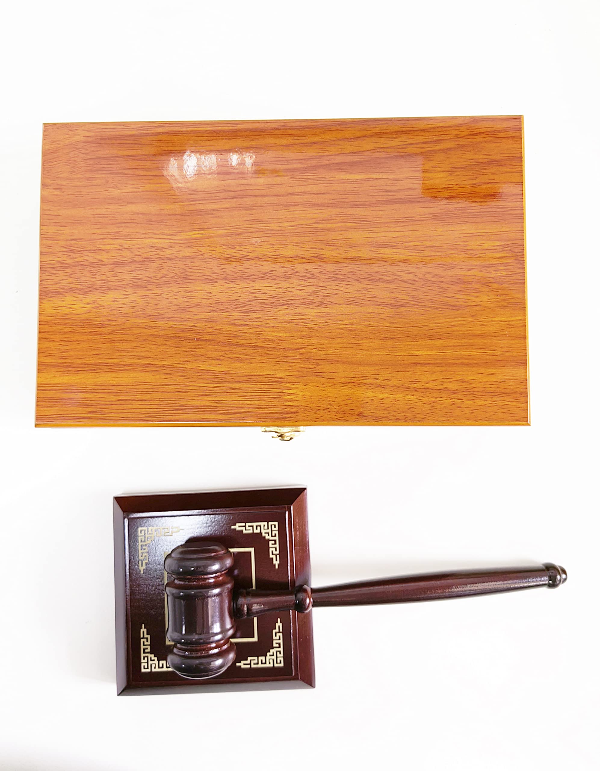 Set di martelletti e blocchi, regalo perfetto per giudice o tribunale, martelletti in legno di alta qualità