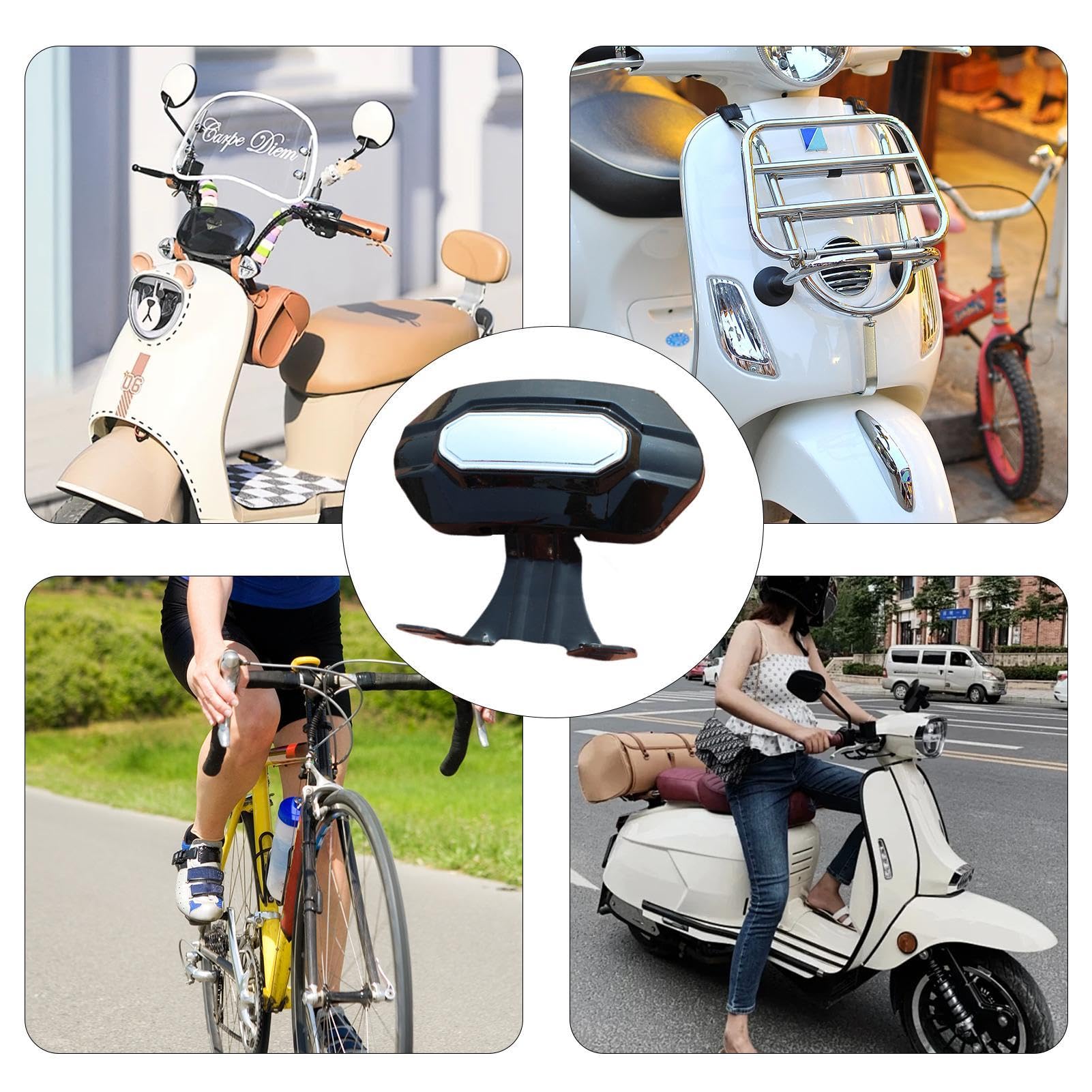 Dossier de moto | Coussin de soutien rembourré, siège de sécurité pratique pour moto, siège de sécurité pour passager