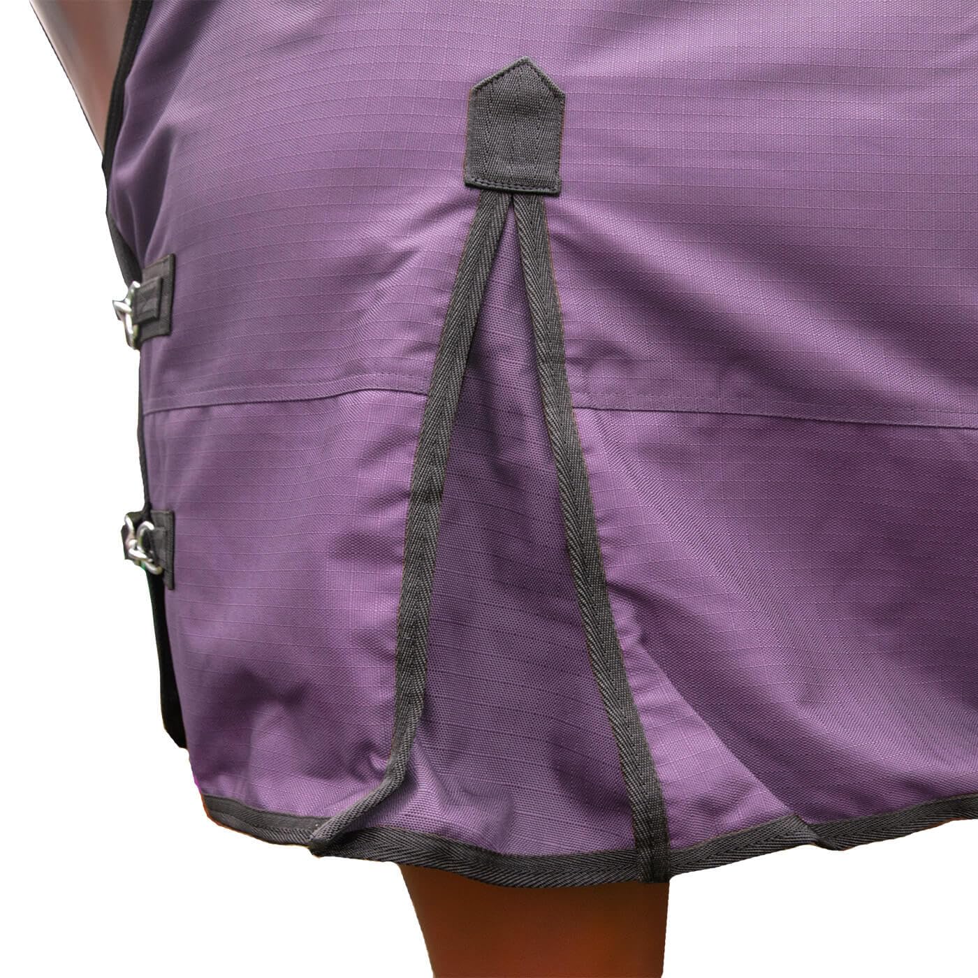 Brama-West - Manta para lluvia (135 cm), diseño de caballo, con forro polar, 600 denier, color lila