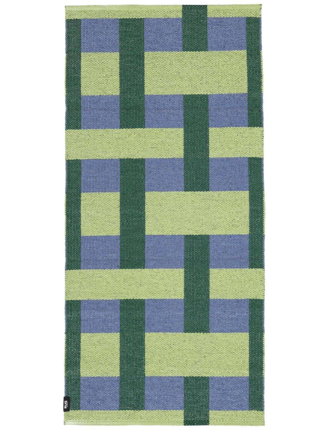 RugVista Checkson Tappeto per interni ed esterni, Rettangolare, 70 x 150 cm | Moderni, Pelo corto, Lavabile in lavatrice, Resistente ai raggi UV, Cucina, Corridoio, Porch
