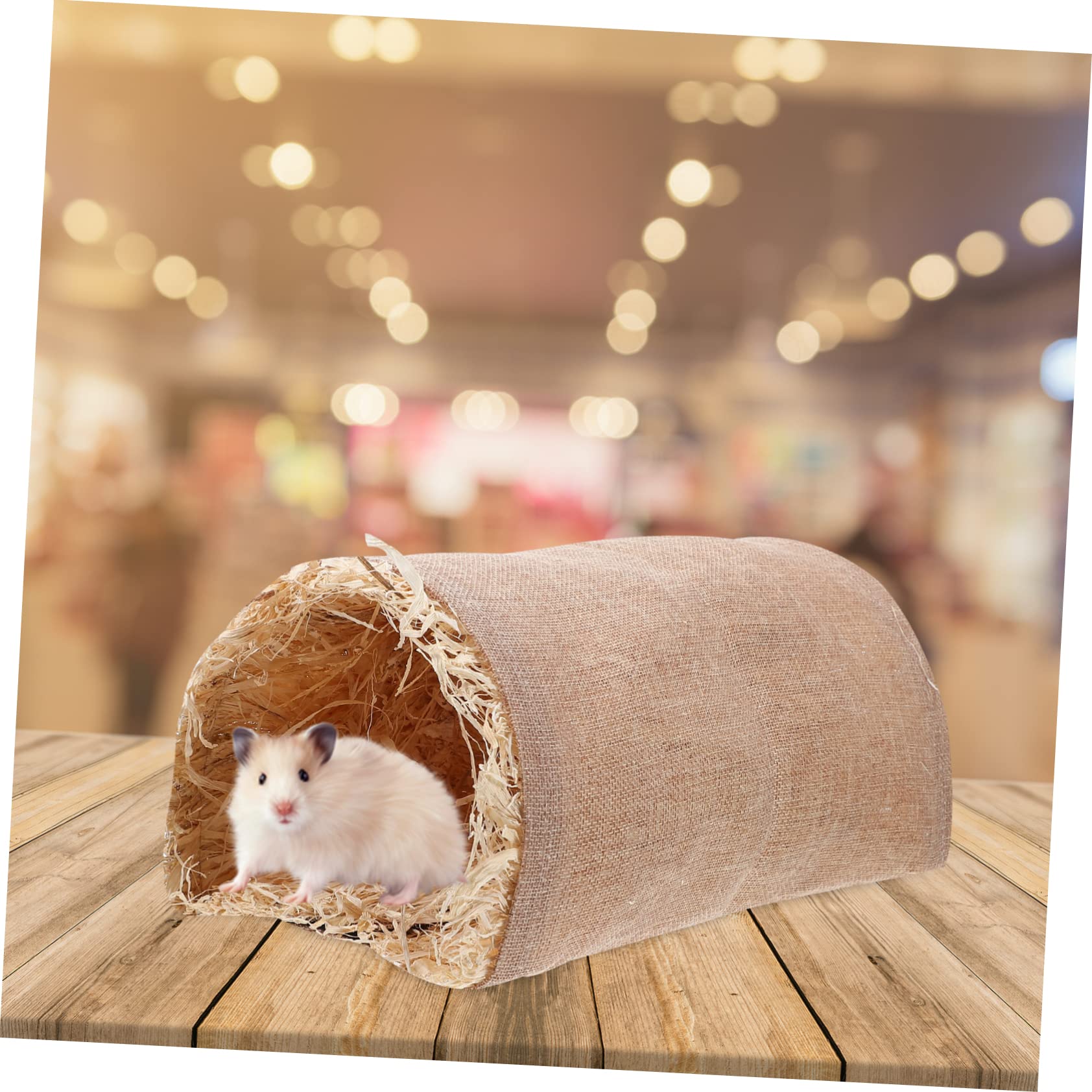 Beavorty 2stücke Kleintier Tunnel Spielzeug Für Meerschweinchen Und Kaninchen Interaktives Versteck Nest Für Hasen Und Hamster Warmes Schlafbett Aus Natürlichen Materialien Für Spiel