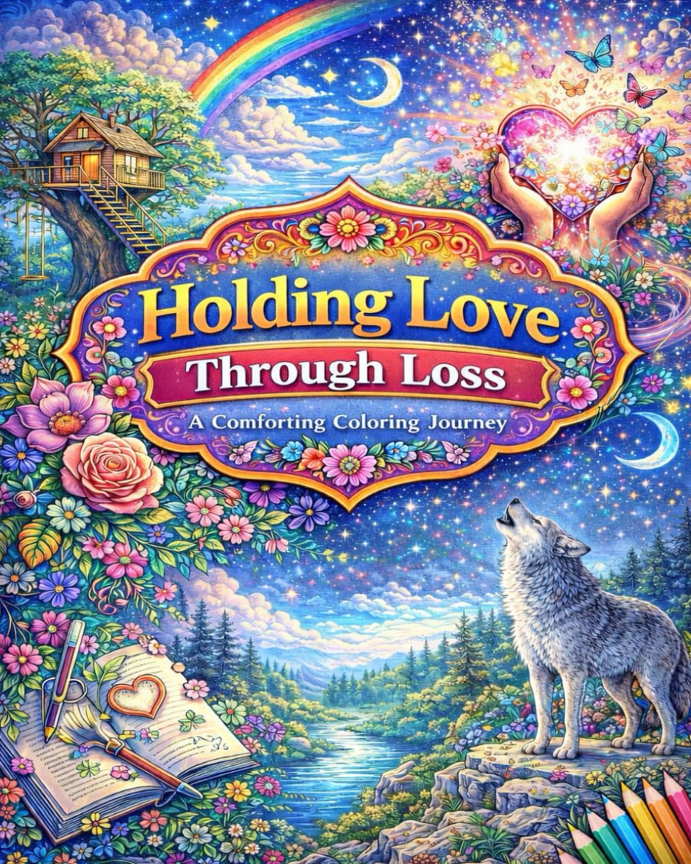 Holding Love Through Loss: A Comforting Coloring Journey