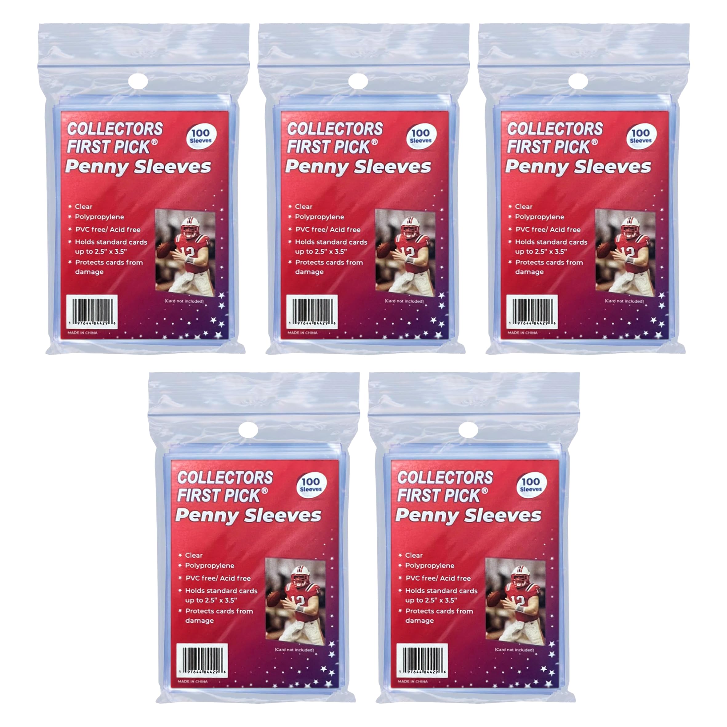 Amazon.com: Premium Penny Sleeves for Trading Cards - Standard Exact Fit