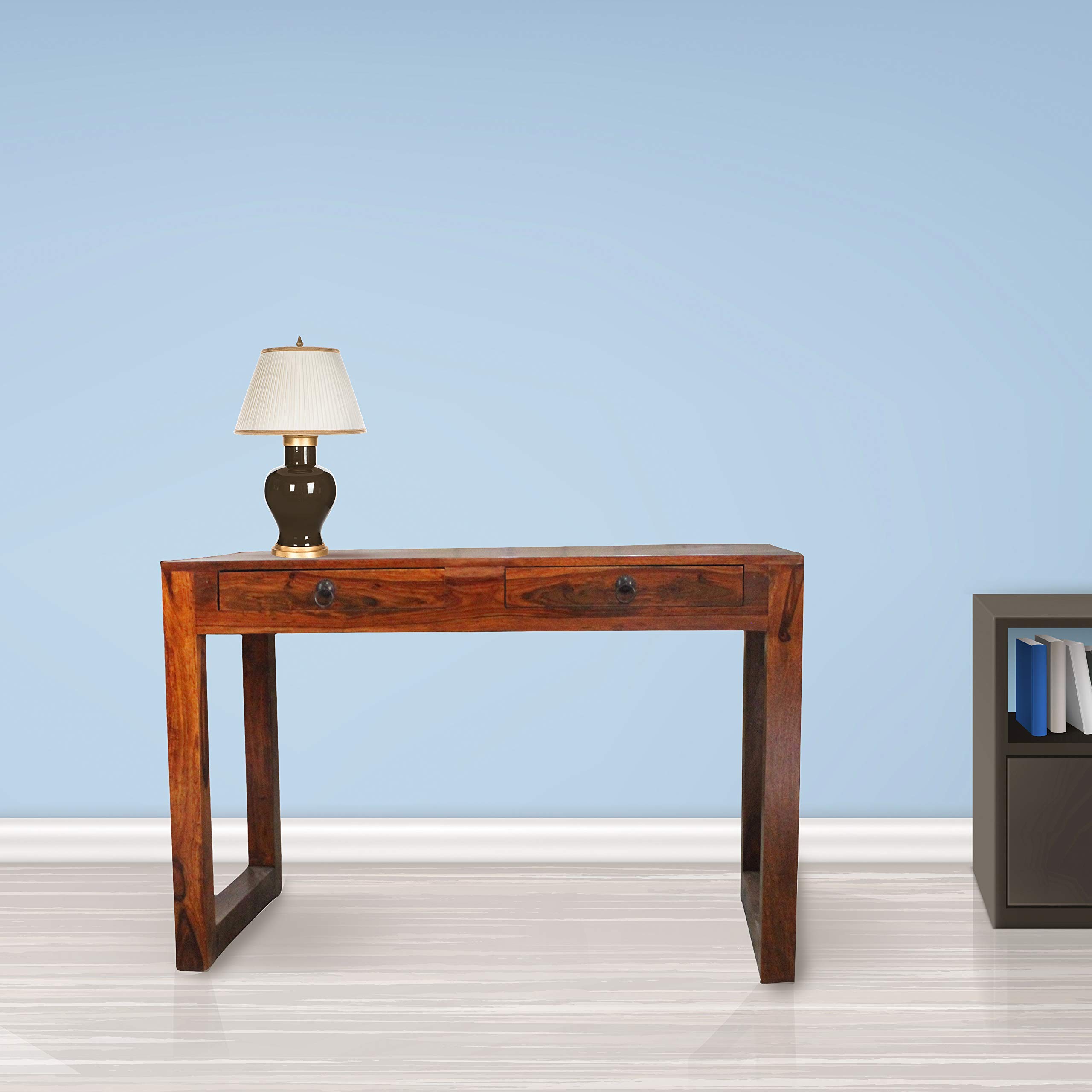 Buy SABHYA FURNITURES Spinney Two Drawer Assembled Study Table in