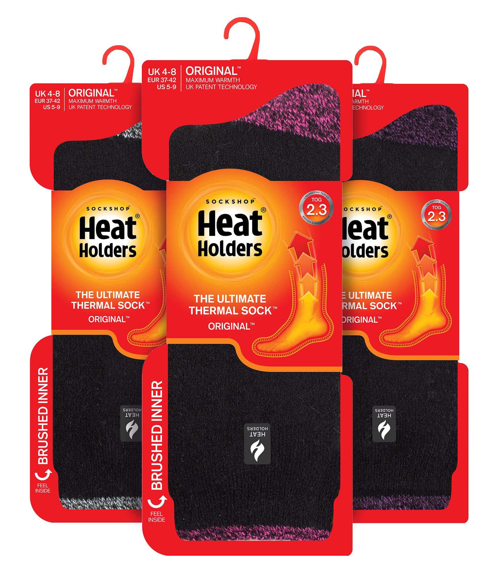 Heat Holders - 3 Pares Invierno Cálido Termicos Calcetines para Mujer | Forrado Polar