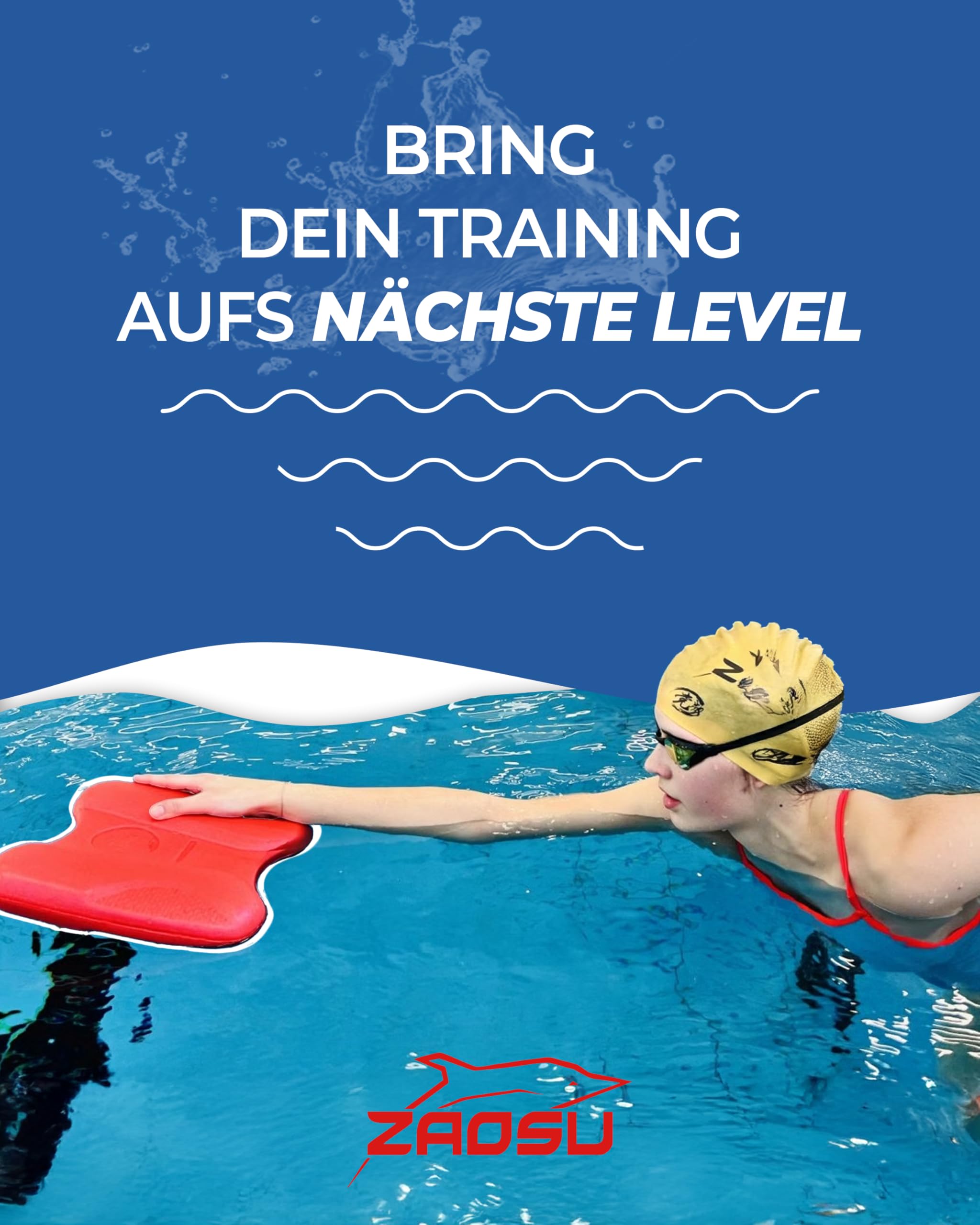 ZAOSU Performance Pull-Kick | Pullkick/Schwimmbrett Pullbuoy optimierung der Technik und Wasserlage beim Schwimmtraining